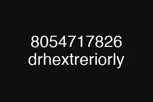 8054717826 drhextreriorly